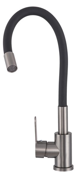 Gamma Flex 2000, baterie autonomă pentru chiuvetă cu braț flexibil, negru-grafit, GMA-BFX-2000GM