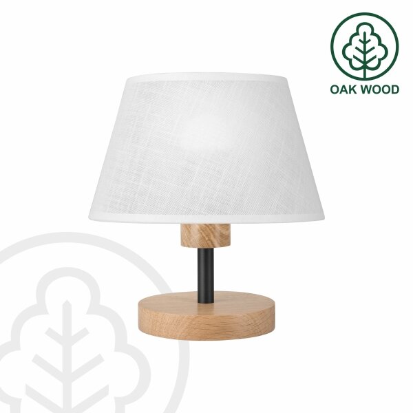 Lampă de masă Brilagi ANTHONY 1xE14/40W/230V stejar/alb