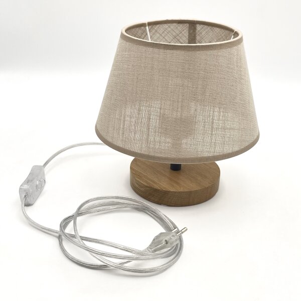 Lampă de masă Brilagi ANTHONY 1xE14/40W/230V stejar/bej