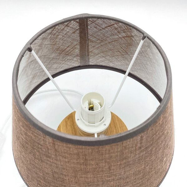 Lampă de masă Brilagi ANTHONY 1xE14/40W/230V stejar/maro