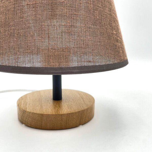 Lampă de masă Brilagi ANTHONY 1xE14/40W/230V stejar/maro