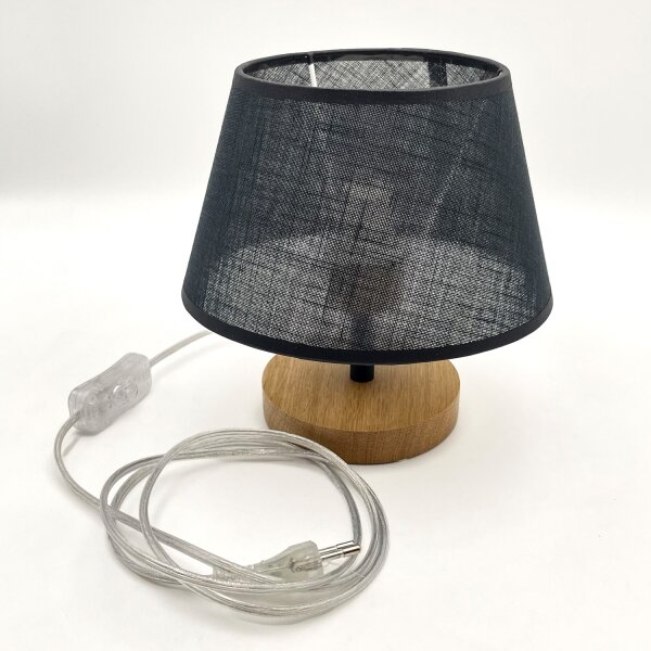 Lampă de masă Brilagi ANTHONY 1xE14/40W/230V stejar/negru