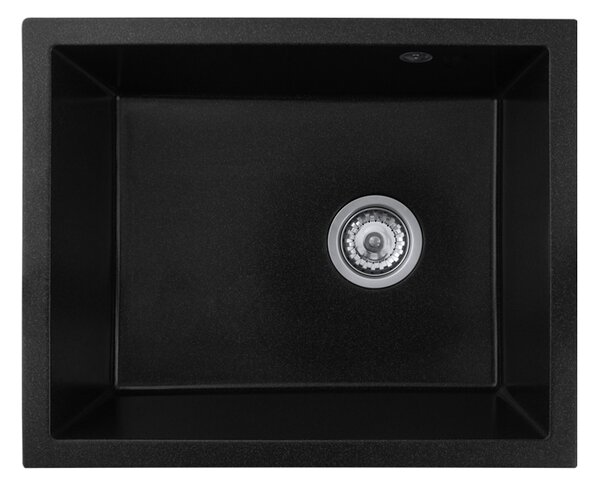Gamma Decor 5040, chiuvetă granit cu 1 compartiment 560x460x180 mm, negru cu patate, GMA-ZLE000081