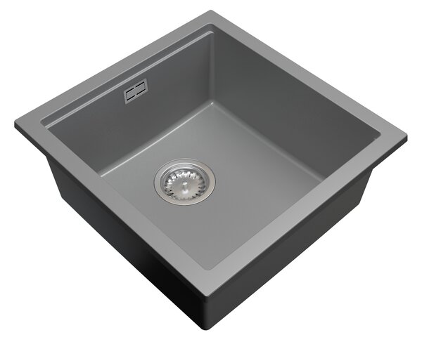 Gamma Decor 4850, chiuvetă granit cu 1 compartiment 480x500x215 mm, gri, GMA-ZLE000166
