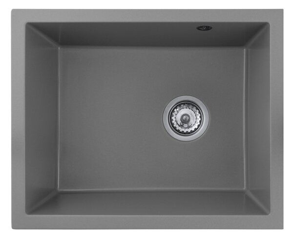 Gamma Decor 5040, chiuvetă granit cu 1 compartiment 560x460x180 mm, gri, GMA-ZLE000084