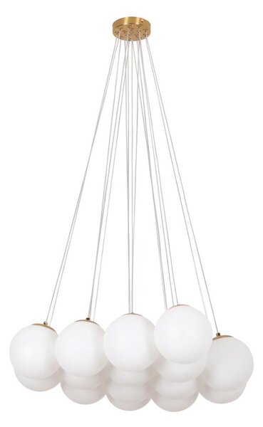 Brilagi - Lustră suspendată cu cablu GLOBE 15xE14/15W/230V albă