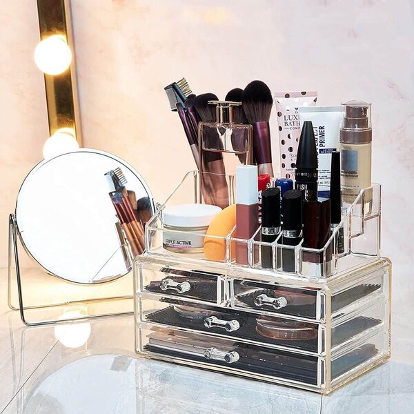 Organizator de cosmetice cu 4 sertare