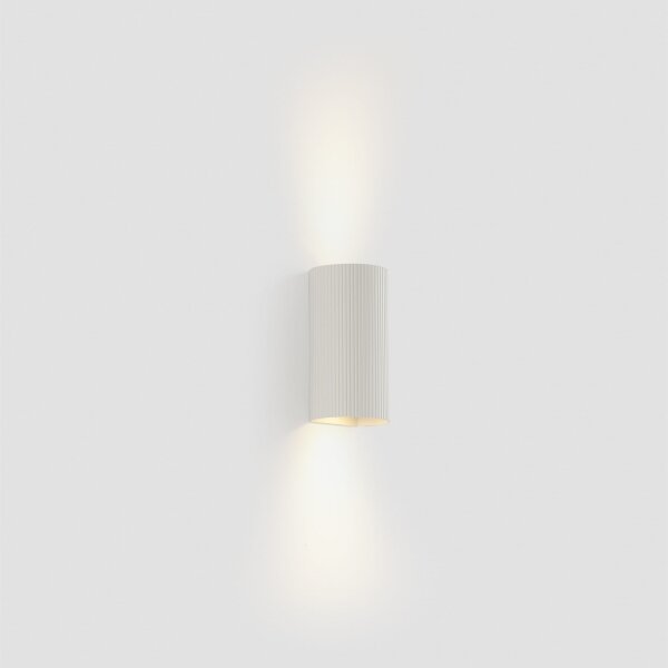 Aplică FARO 40542 SOLE 2xGU10/8W/230V alb canelat rotund