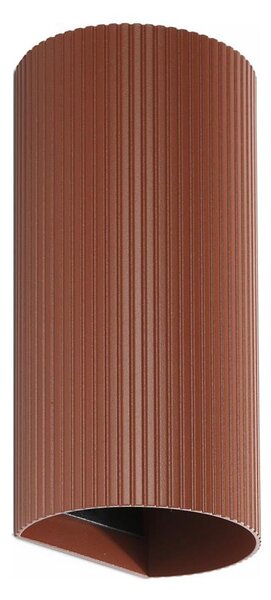 Aplică FARO 40545 SOLE 2xGU10/8W/230V cărămiziu canelat rotund