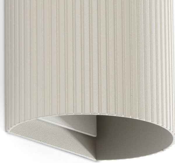 Aplică FARO 40544 SOLE 2xGU10/8W/230V gri canelat rotund