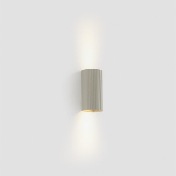 Aplică FARO 40544 SOLE 2xGU10/8W/230V gri canelat rotund