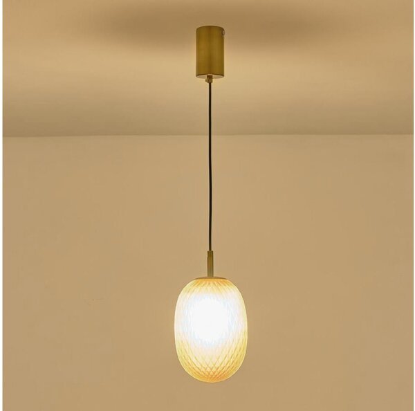 Lustră pe cablu 1xE14/25W/230V maro pr. 15 cm