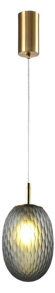 Lustră pe cablu 1xE14/25W/230V gri pr. 15 cm