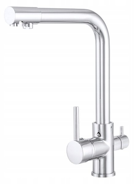 Baterie Gamma Side, chiuvetă înaltă cu racord la filtrul de apă h-330, crom, GMA-BSEF-CH