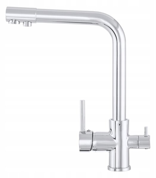 Baterie Gamma Side, chiuvetă înaltă cu racord la filtrul de apă h-330, crom, GMA-BSEF-CH