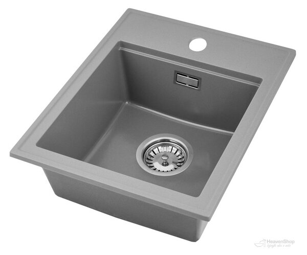 Gamma Modern 4050, chiuvetă granit cu 1 compartiment 400x500x180 mm, gri, GMA-ZM-4050-G