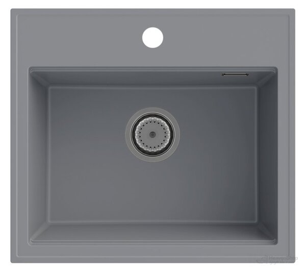 Gamma Modern 5055, chiuveta granit cu 1 compartiment 560x500x210 mm, gri, GMA-ZM-55-G
