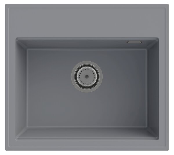 Gamma Modern 5055, chiuveta granit cu 1 compartiment 560x500x210 mm, gri, GMA-ZM-55-G