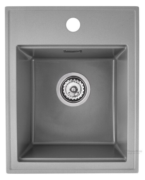 Gamma Modern 4050, chiuvetă granit cu 1 compartiment 400x500x180 mm, gri, GMA-ZM-4050-G