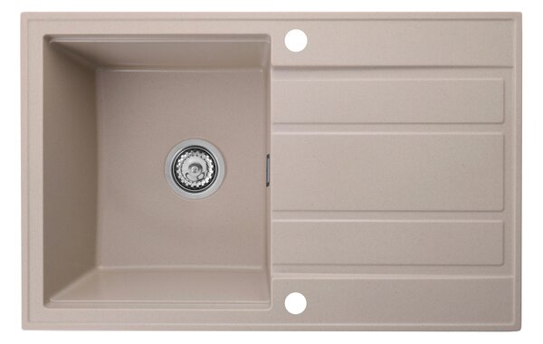 Gamma Modern 8050, chiuvetă granit cu 1 compartiment 790x500x210 mm, bej, GMA-ZM-8050-B