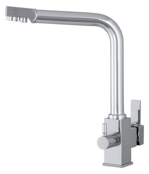 Gamma Nook, baterie pentru chiuvetă înaltă cu racord pentru filtru de apă, crom, GMA-BNKF-CH