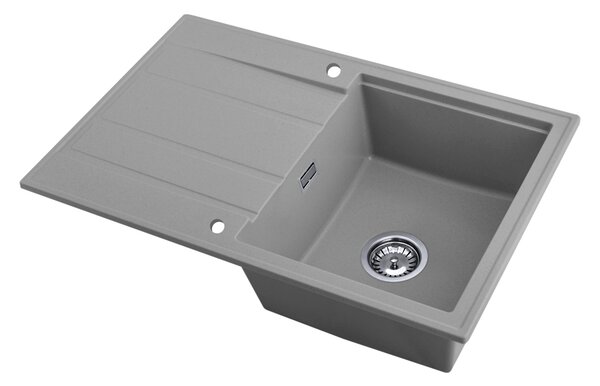 Gamma Modern 8050, chiuveta granit cu 1 compartiment 790x500x210 mm, gri, GMA-ZM-8050-G