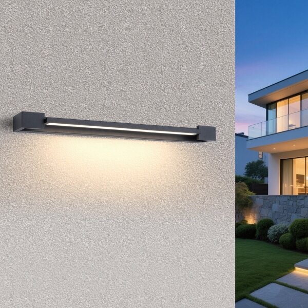 Brilagi AQUA LINE - Lumină LED pentru oglindă de baie, 24 W, 230 V, 90 cm, IP44, antracit