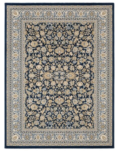 Covor Clasic Sufragerie, Model Kasmar 8746 334, Albastru 80 x 150, Dreptunghi