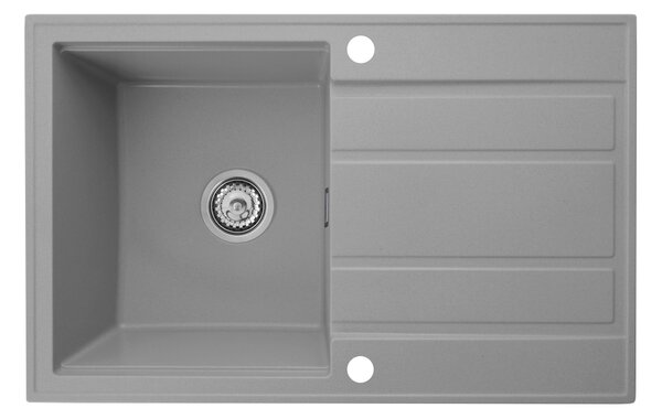 Gamma Modern 8050, chiuveta granit cu 1 compartiment 790x500x210 mm, gri, GMA-ZM-8050-G