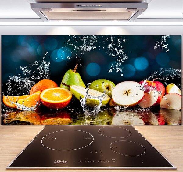 Sticlă printata bucătărie Fructele si apa