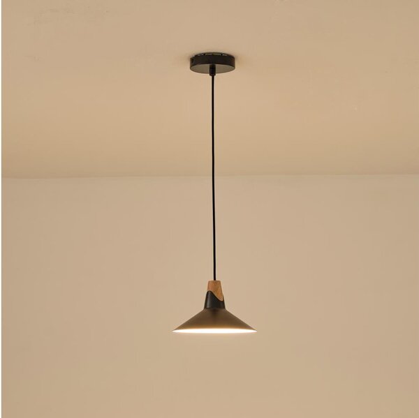Lustră pe cablu 1xE27/15W/230V negru