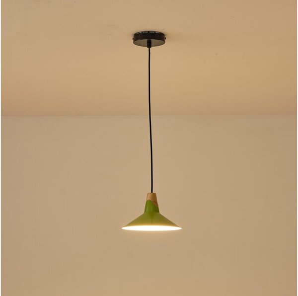 Lustră pe cablu 1xE27/15W/230V verde