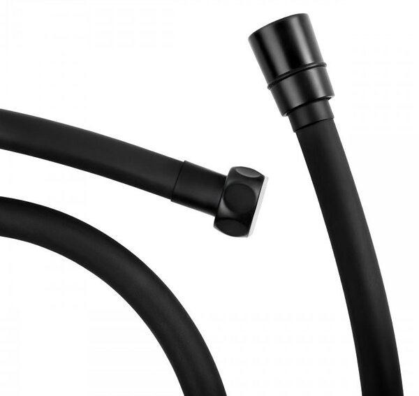 Furtun de duș Erga Snake, neted, 150 cm, anti-răsucire, negru mat, ERG-YKA-BP.SNAKE-BLK