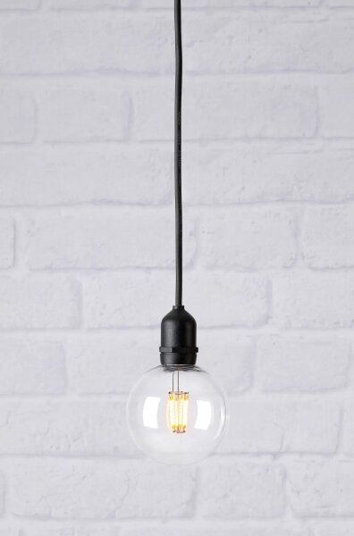 Markslöjd 107989- Lampă LED suspendată de exterior GARDEN24 LED/2,86W/24V IP44 negru/transparent