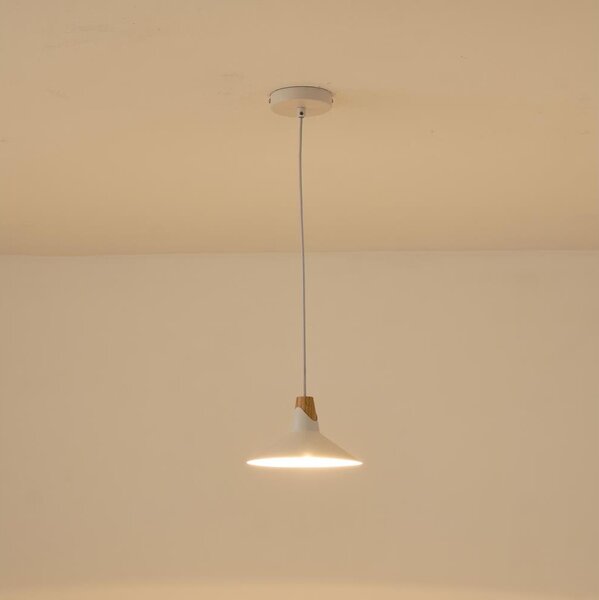 Lustră pe cablu 1xE27/15W/230V alb