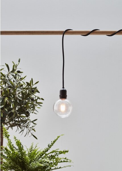 Markslöjd 107989- Lampă LED suspendată de exterior GARDEN24 LED/2,86W/24V IP44 negru/transparent