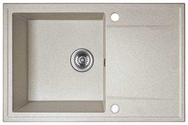 Kuchinox Hunter, chiuvetă granit cu 1 compartiment 670x440x180mm, bej, LAV-SBU_411T