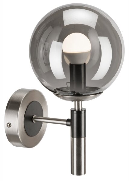 Aplică ROLLO 1xE14/5W/230V crom mat/fumuriu