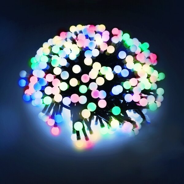 Aigostar - Ghirlandă LED de exterior pentru Crăciun 25xLED/8 funcții 3xAA 2,8m IP44 multicolor
