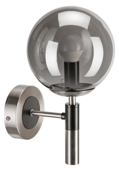 Aplică ROLLO 1xE14/5W/230V crom mat/fumuriu