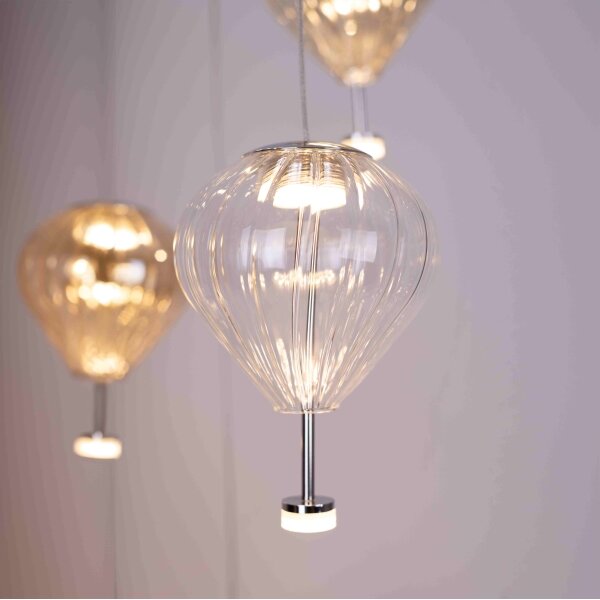 Lustră LED dimabilă pe cablu MAXLIGHT P0526D PALLONCINI 11xLED/6W/230V