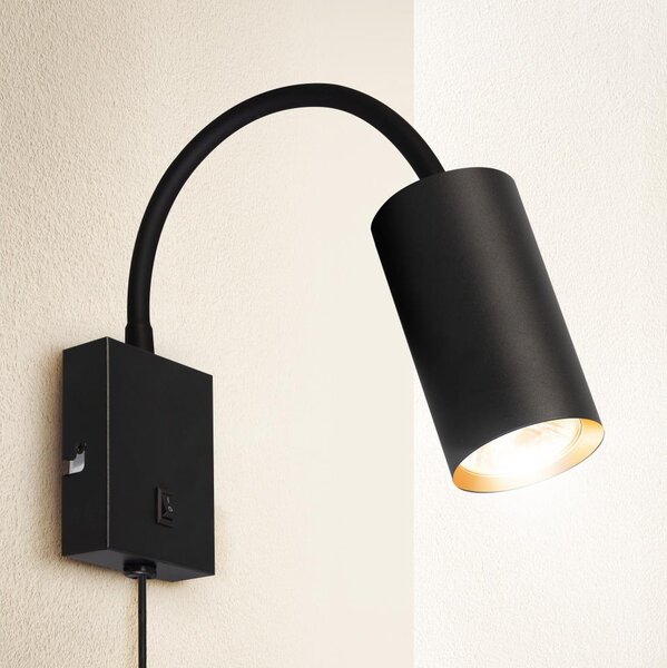 Lampă flexibilă de perete Brilagi SELE 1xGU10/30W/230V negru/auriu