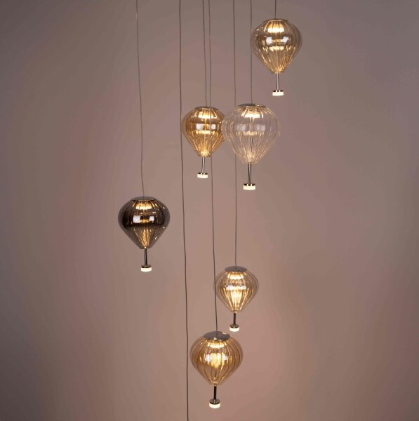 Lustră LED dimabilă pe cablu MAXLIGHT P0526D PALLONCINI 11xLED/6W/230V