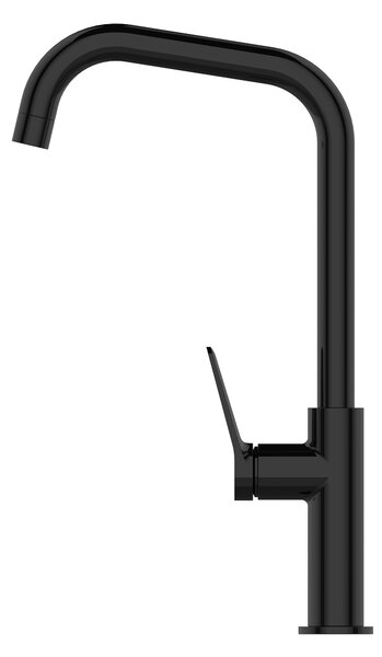 Invena Alonia, baterie chiuvetă înaltă h-373, negru lucios, INV-BZ-70-004-V