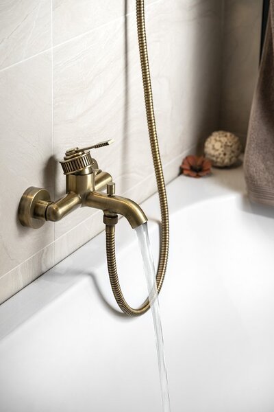 Sapho Sapho, baterie VERSI de perete pentru baie, bronz, RV010/18