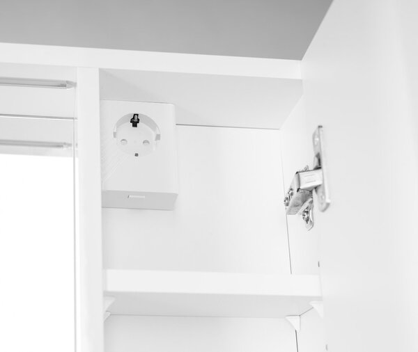 Aqualine Aqualine, bucătărie ZOJA/KERAMIA FRESH STRIP cu iluminare LED, 70x60x14cm, alb, 45025S