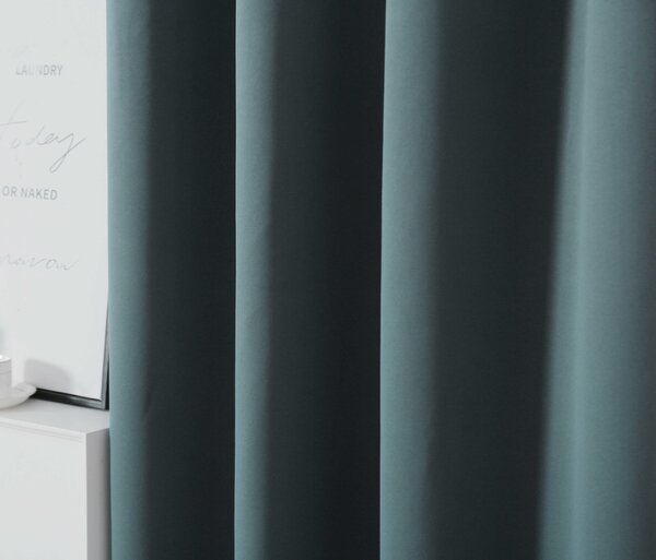 Draperie OXFORD albastru-verde 140x250 cm Agatat: Rejansa