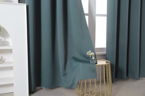 Draperie OXFORD albastru-verde 140x250 cm Agatat: Rejansa