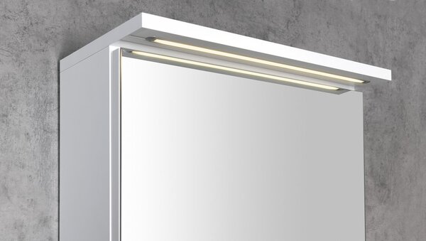 Aqualine Aqualine, bucătărie KAWA STRIP cu iluminare LED 70x70x22cm, albă, WGL70S