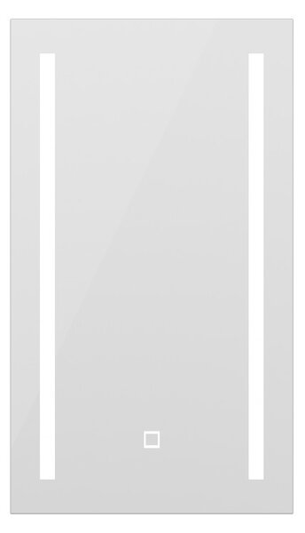 Erga Hana, bucătărie cu oglinzi și iluminare LED 40x70cm cu sertar integrat, alb, ERG-V05-HANA-4070-WH